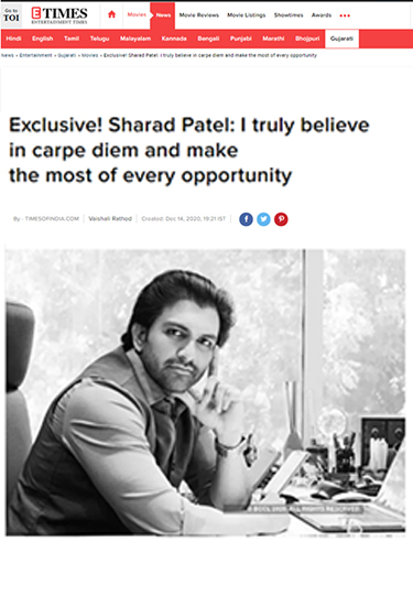 Sharad Patel Film Producer TOI Exclusive
